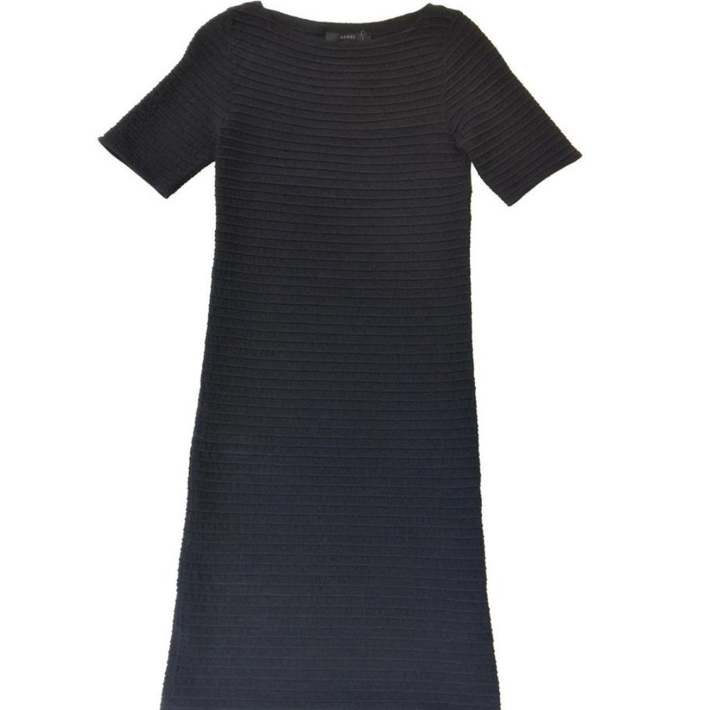 NWT $1,850 GUCCI Bateau Neck Ribbed Slim Dress XS
